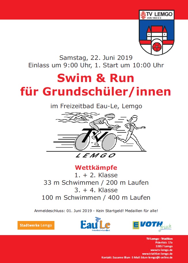 Plakat Swim And Run