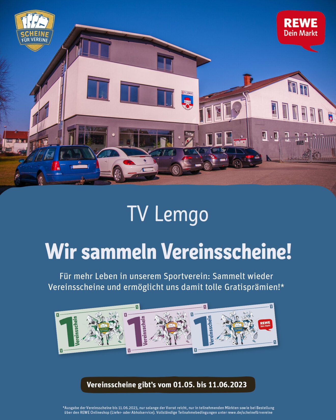 TV Lemgo sammelt ＂Scheine für Vereine＂